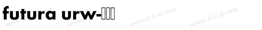 futura urw字体转换